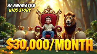 How to Create Animated Kids' Story Videos using AI | YouTube Automation