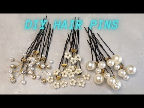 STYLISH HAIR PINS | DIY HAIR ACCESSORIES AT HOME |...