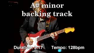 Energetic backing track - A sharp / B flat minor ( A#m Bbm )