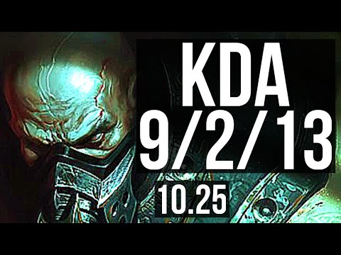 URGOT vs EVELYNN (JUNGLE) | 2.2M mastery, 9/2/13, 600+ games, Dominating | NA Diamond | v10.25