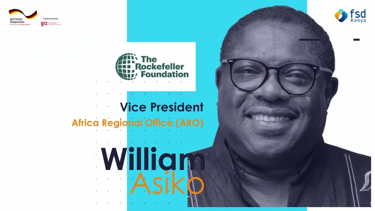 William Asiko of  Rockefeller Foundation speaks at the Green finance Kenya 2025 Roundtable