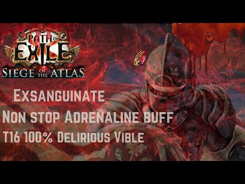 Path Of Exile 3.18 - Adrenaline Exsanguinate Build - Champion Duelist - PoE 3.18