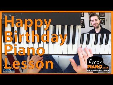 How to play Happy Birthday - Piano Lesson