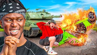 I Destroyed KSI's Car!