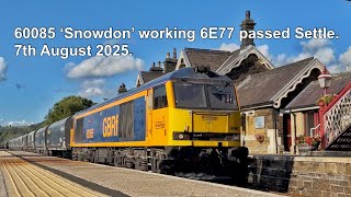 60085 ‘SNOWDON’ working 6E77 passed Settle, 7th August 2025.