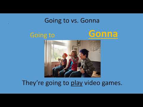 Going to vs  Gonna