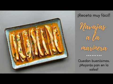 Cómo Hacer NAVAJAS A LA MARINERA🔥 Receta Fácil PARA MOJAR PAN🤤
