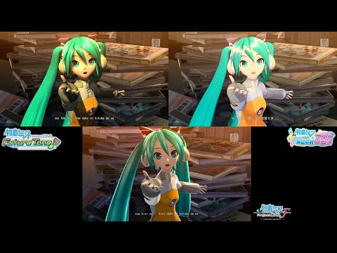 ODDS & ENDS - Hatsune Miku: Project DIVA PV Comparison [F, Future Tone, MegaMix]