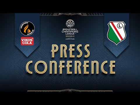 Promitheas Patras BC Vikos Cola v Legia Warszawa - Press Conference | #BasketballCL 2025-26