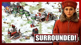 Surrounded on the Hill! Soviets vs 6 Brutal AI – Red Alert 2