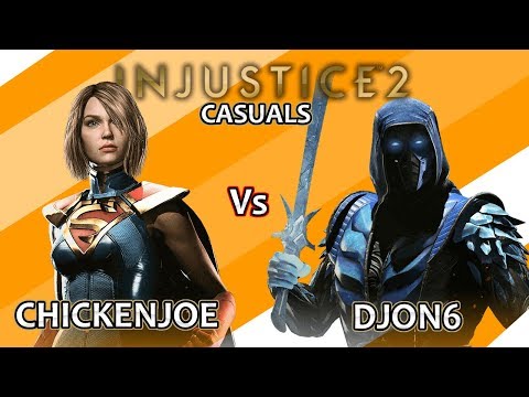 ONE OF THE BEST SUPERGIRL  - Chickenjoe (SuperGirl) Vs DjOn6 (Sub-Zero) - Injustice 2 Gameplay