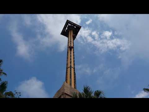 Hurakan Condor Drop Tower Ride At PortAventura World, Salou, Spain, 2016