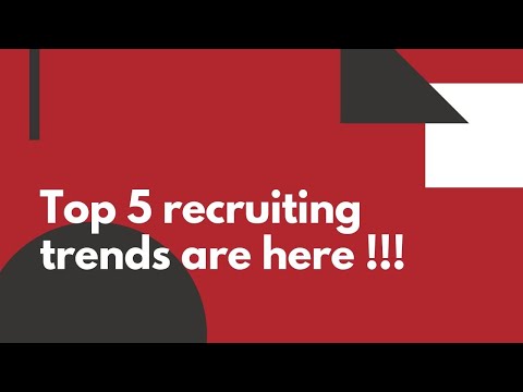 Top 5 Recruiting Trends in 2019 | iSmartRecruit