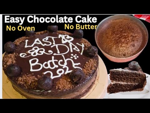Best Chocolate Cake 1st Time My Daughter made For Friends| Easy Cream Cake Without Oven Step by Step