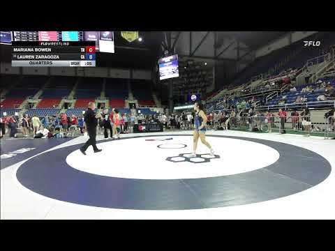 USMC Junior & 16U Nationals | 135 lbs Women’s Freestyle Quarters | Lauren Zaragoza vs Mariana Bowen