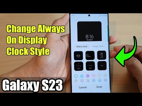Galaxy S23's: How to Change Always On Display Clock Style