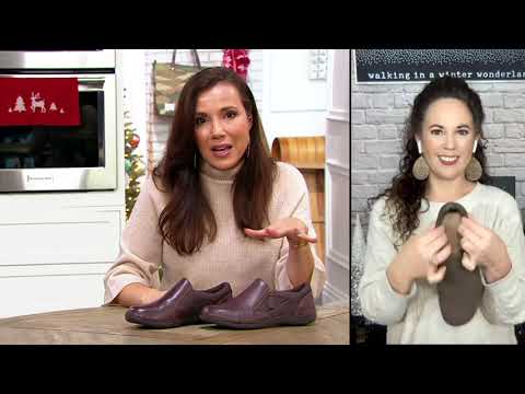 Earth Origins Leather Side-Zipper Slip-Ons - Padma on QVC