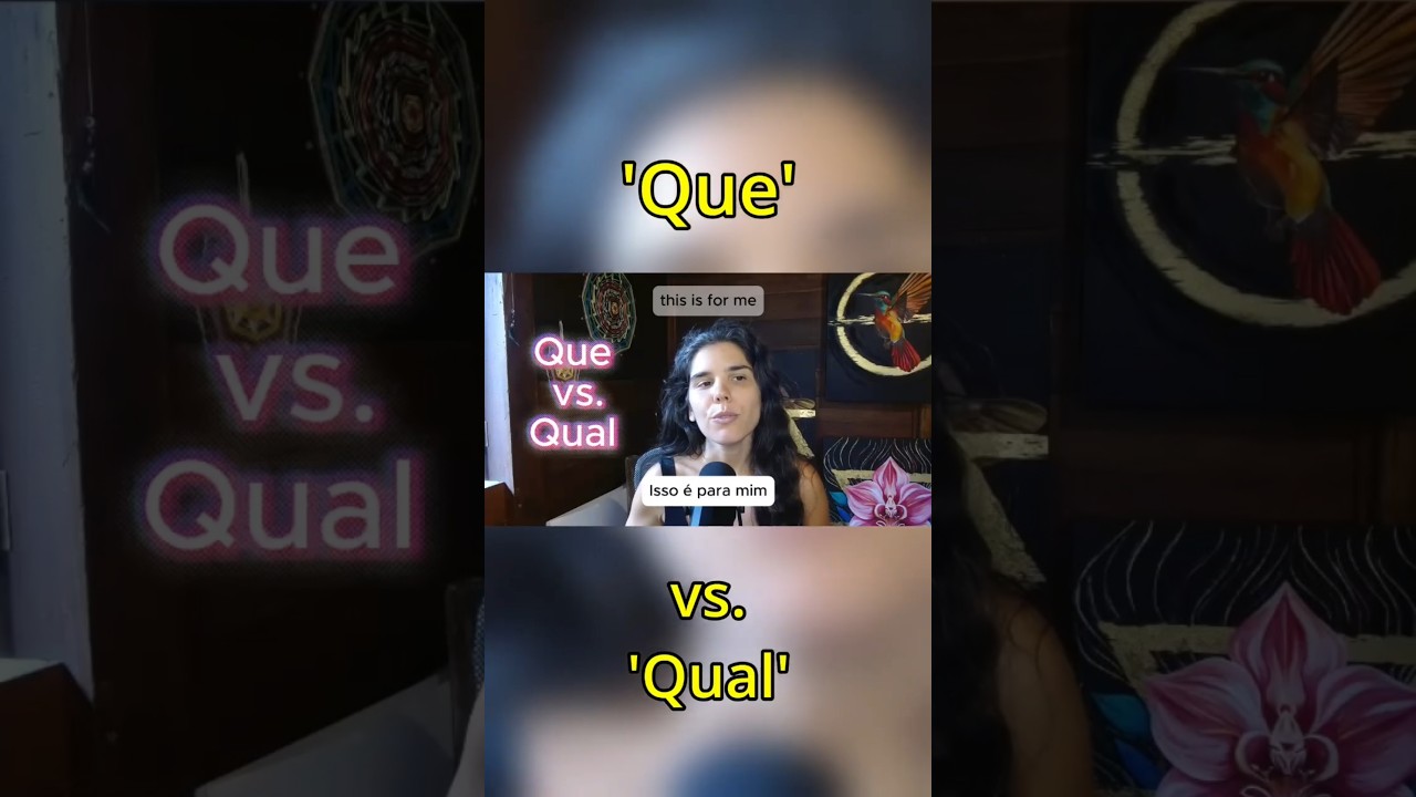 Que vs. Qual - 2 ways of saying What in portuguese 🇵🇹 Learn European portuguese
