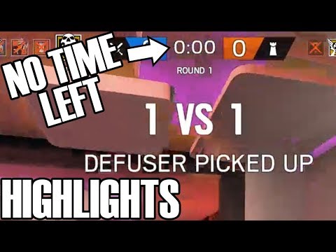 Clutching With ZERO Seconds Left - Rainbow Six Siege