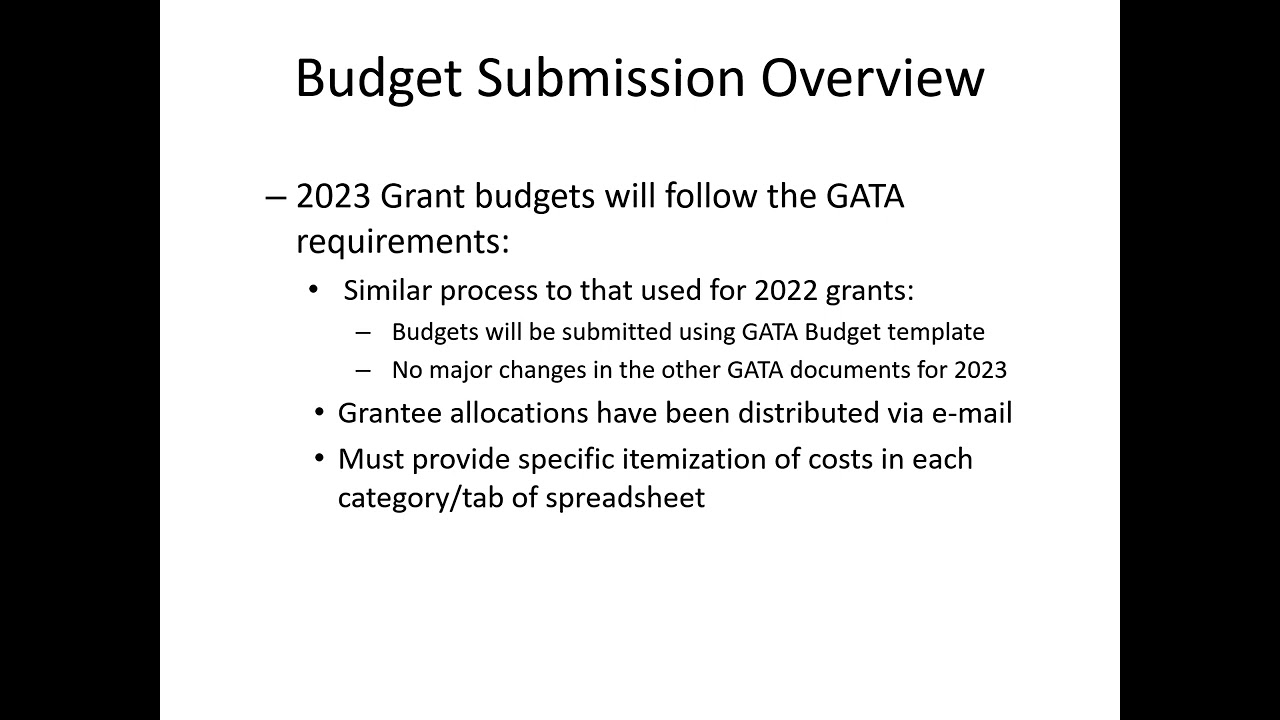 OCA Grant Application Workshop Video #1  PY2023 OCA Grant Submission and Budget Overview pptx