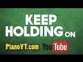 Keep holding on - Avril Lavigne Piano Tutorial ...