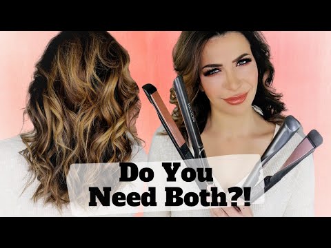 2 In 1 Hair Curler Straightener Vs Flat Iron | Does it Actually Curl BETTER?