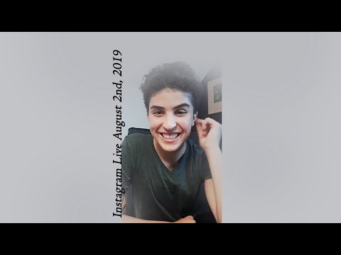 Lukas Alexander Instagram Live (August 2nd, 2019)