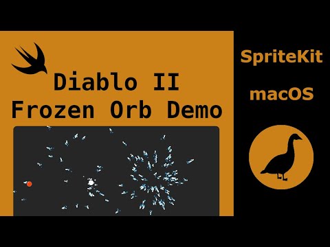 SpriteKit macOS: Diablo 2 Frozen Orb Demo