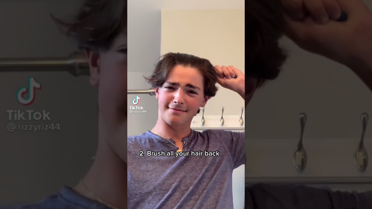 Middle part/curtains hair tutorial #shorts