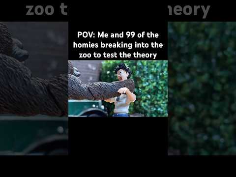 100 Men vs 1 Gorilla 🦍 #gorilla #stopmotion #animation #art #funny #fyp