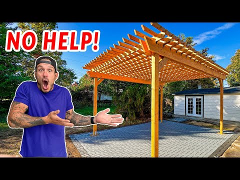 Building Outdoor Pergola ALONE!