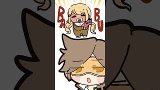 英リサにラブの気持ちが止まらないバブちゃん【手描き切り抜き/神成きゅぴ/英リサ/dexyuku/#shorts】