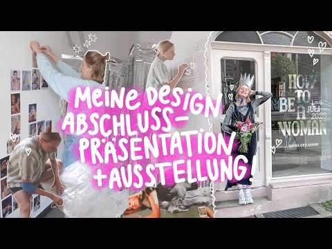 MEIN LETZTER UNI-VLOG 💜🥺 Meine Grafikdesign-Abschlussarbeit & erste eigene Ausstellung 🎉
