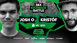 今はドラムンベースになっているので、（00:11:06 - 00:11:09） - JOSH O vs Kristóf | Semifinal 2 | SBX KBB21: LOOPSTATION EDITION