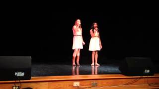 Sheridan & Neha sing Ho Hey at Murphy Middle School Talent