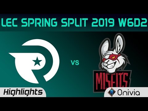 OG vs MSF Highlights LEC Spring Split 2019 W6D2 Origen vs Misfits Gaming By Onivia