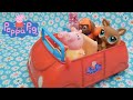 Peppa Pig S Red Car Toy With Mummy Pig Littlest Pet Shop Deer Zuma Pinkie Pie