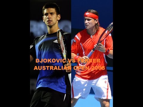 Djokovic VS Ferrer Australian Open 2008 QF Highlights