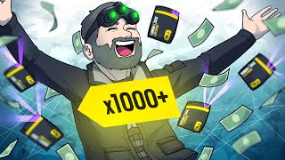 OPENING x1000 Alpha Packs BUT for every BLACK ICE I donate to a streamer