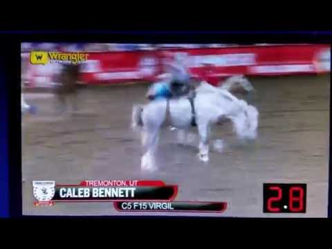 Caleb Bennett on F13 Virgil to win the 2016 Ponoka Stampede 89pts