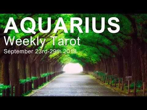 AQUARIUS WEEKLY TAROT  "SHINE THE LAMP AQUARIUS"  September 23rd-29th 2019
