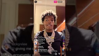 Lil Baby Can&#39;t Stop Twitching on IG Live