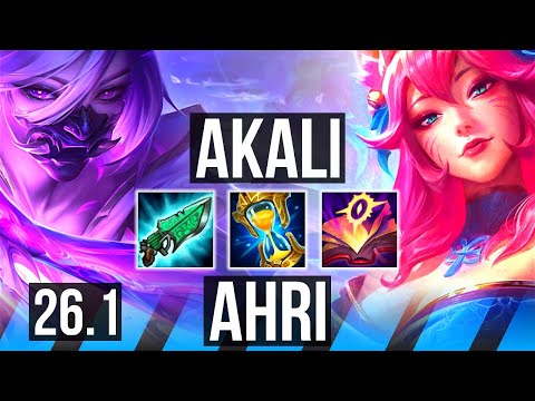 AKALI vs AHRI (MID) | Perfect KDA: 15/0/10 | EUW Grandmaster | 26.1