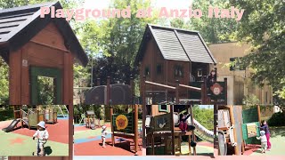Diana and Ashly Playing at Anzio Playground