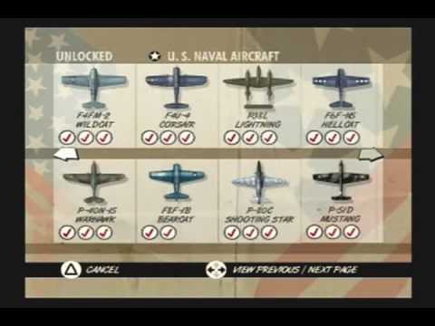(Ps2) Heroes of the Pacific - All Planes (7/12)