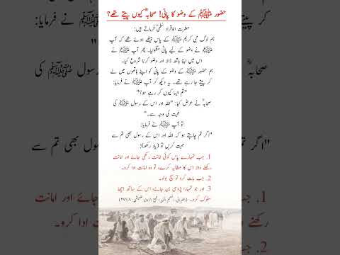 Why Did the Sahaba (RA) Drink the Wudu Water of the Prophet ﷺ? #shorts