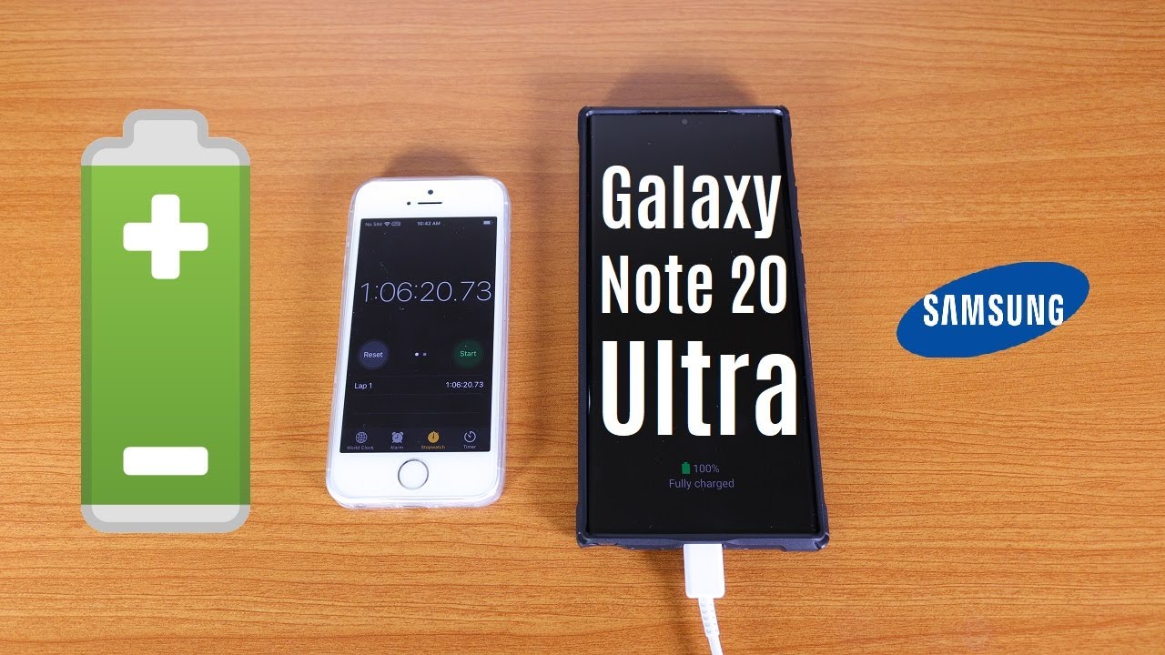 Samsung Galaxy Note 20 Ultra Battery Charging Test
