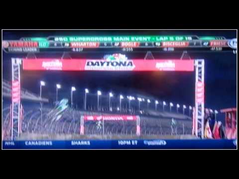 #96 Matt Bisceglia at Daytona Supercross, March 8, 2014