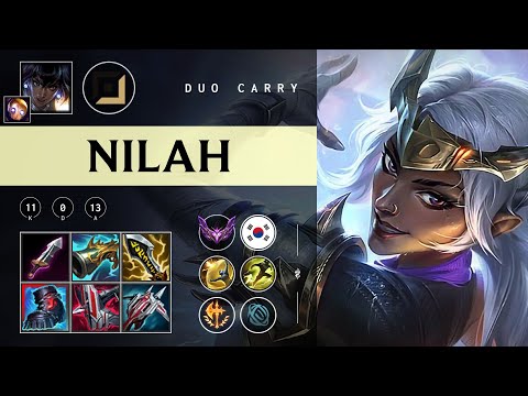 Nilah ADC vs Caitlyn - KR Master Patch 25.22