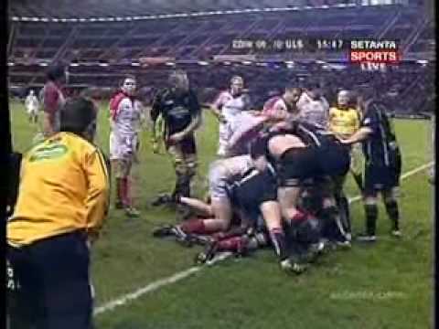 Edinburgh Gunners v Ulster 17/02/06 Rory Bests Disallowed Try